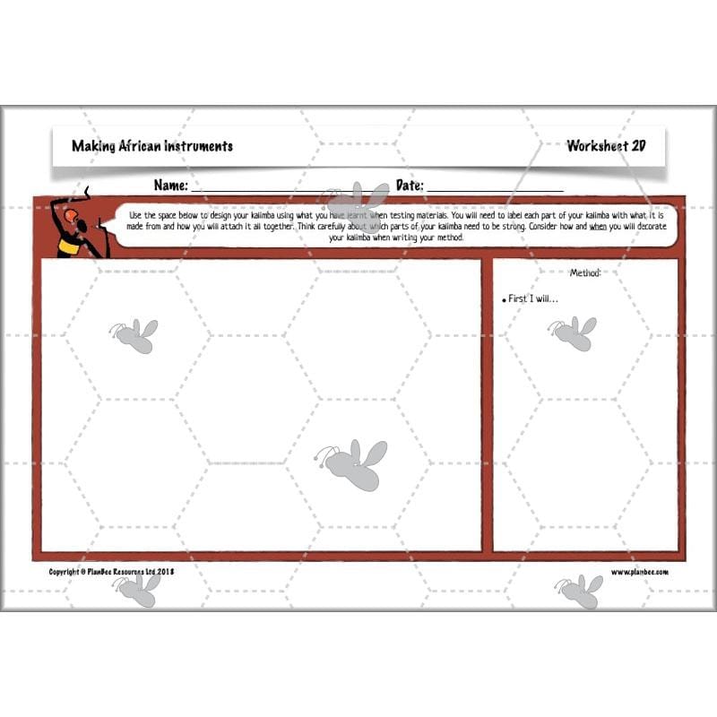 PlanBee Making Musical Instruments: African KS2 DT Lessons | PlanBee