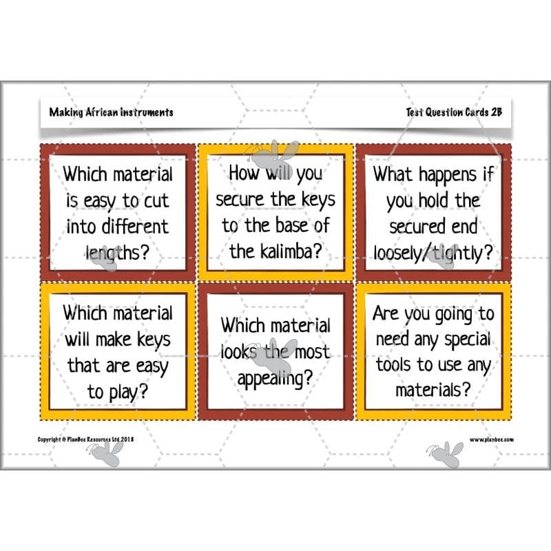 PlanBee Making Musical Instruments: African KS2 DT Lessons | PlanBee