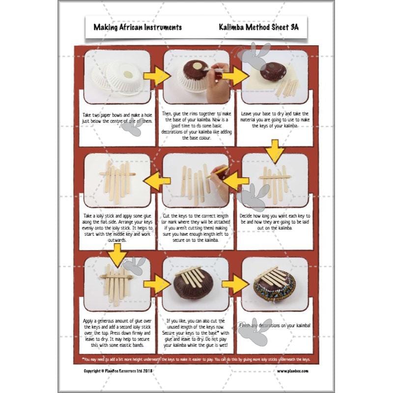 PlanBee Making Musical Instruments: African KS2 DT Lessons | PlanBee