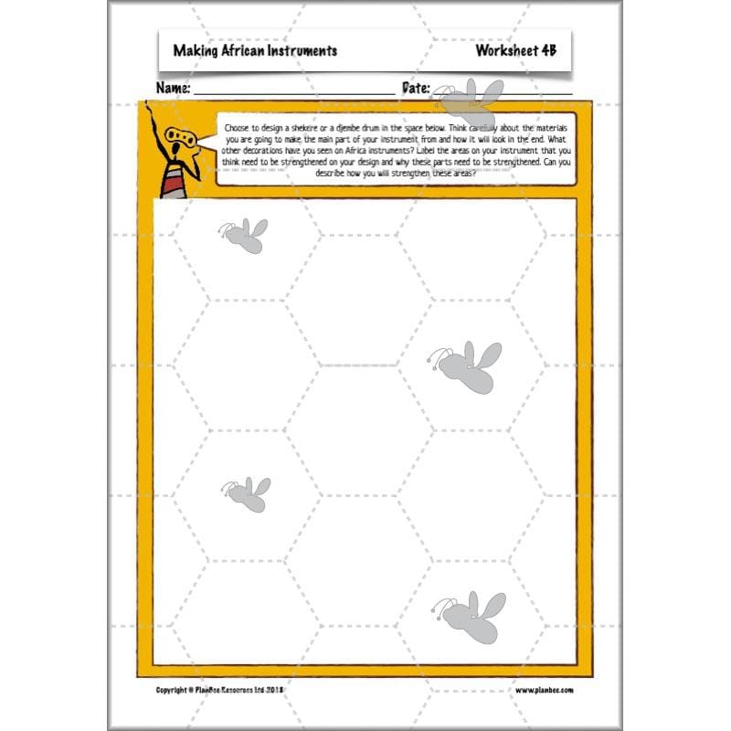 PlanBee Making Musical Instruments: African KS2 DT Lessons | PlanBee