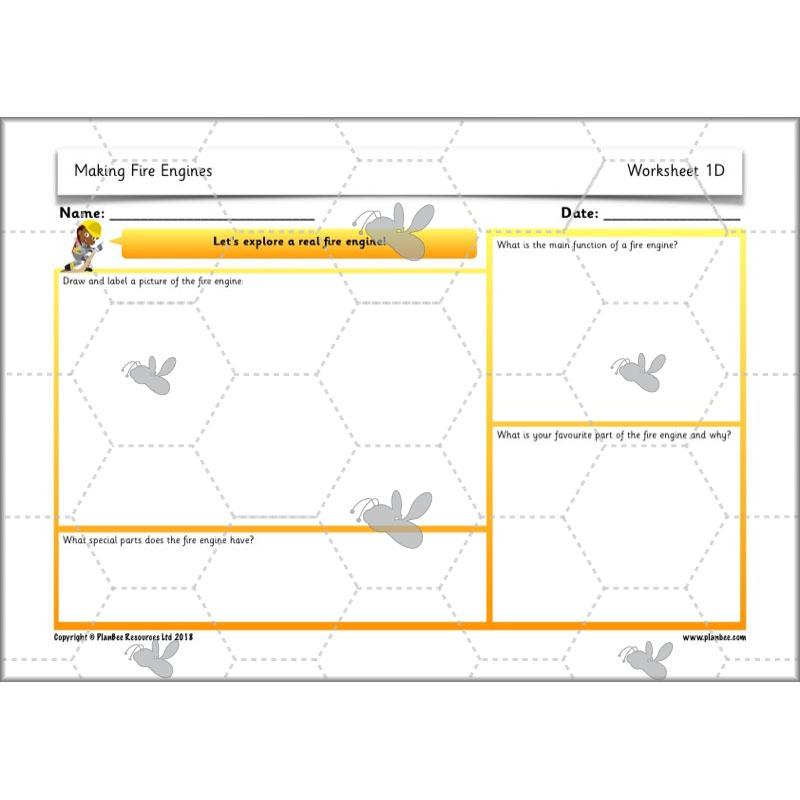 PlanBee How to Make a Fire Engine | KS1 DT lessons by PlanBee