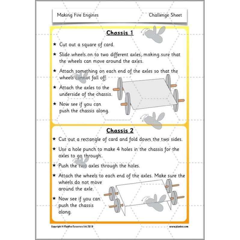 How to Make a Fire Engine | KS1 DT lessons by PlanBee