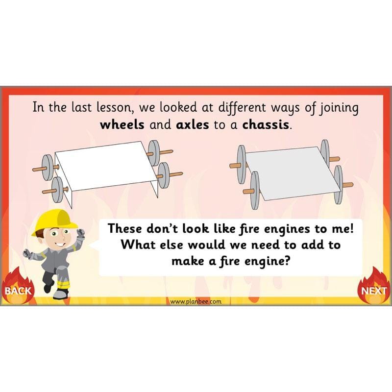 PlanBee How to Make a Fire Engine | KS1 DT lessons by PlanBee