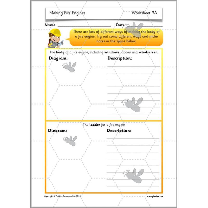 PlanBee How to Make a Fire Engine | KS1 DT lessons by PlanBee