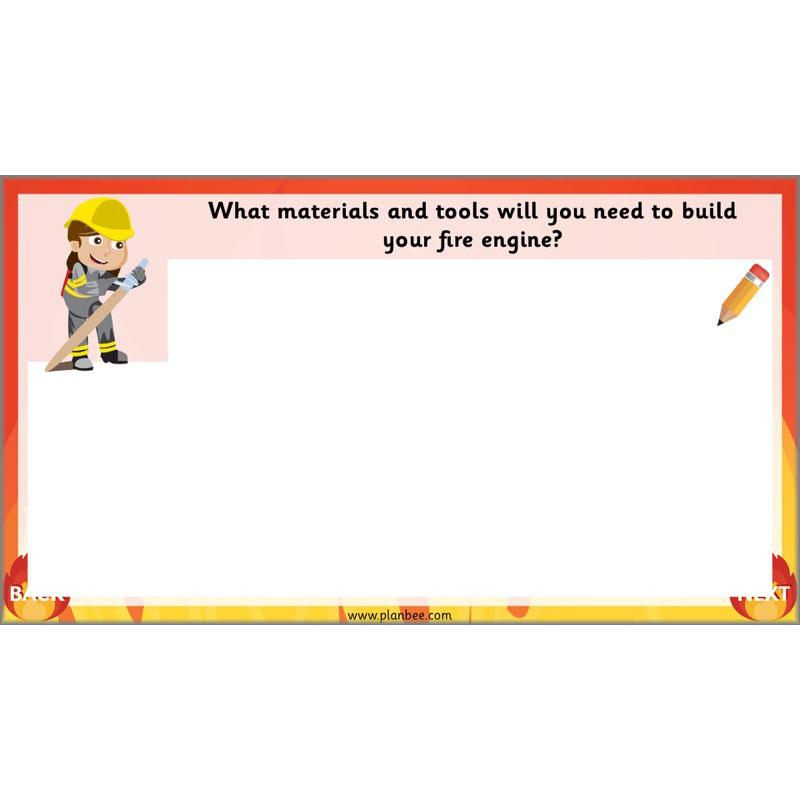 PlanBee How to Make a Fire Engine | KS1 DT lessons by PlanBee