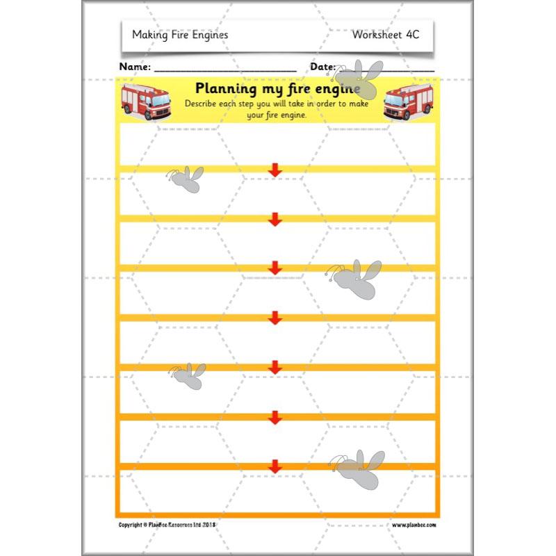 PlanBee How to Make a Fire Engine | KS1 DT lessons by PlanBee