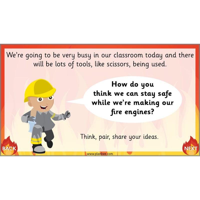 PlanBee How to Make a Fire Engine | KS1 DT lessons by PlanBee