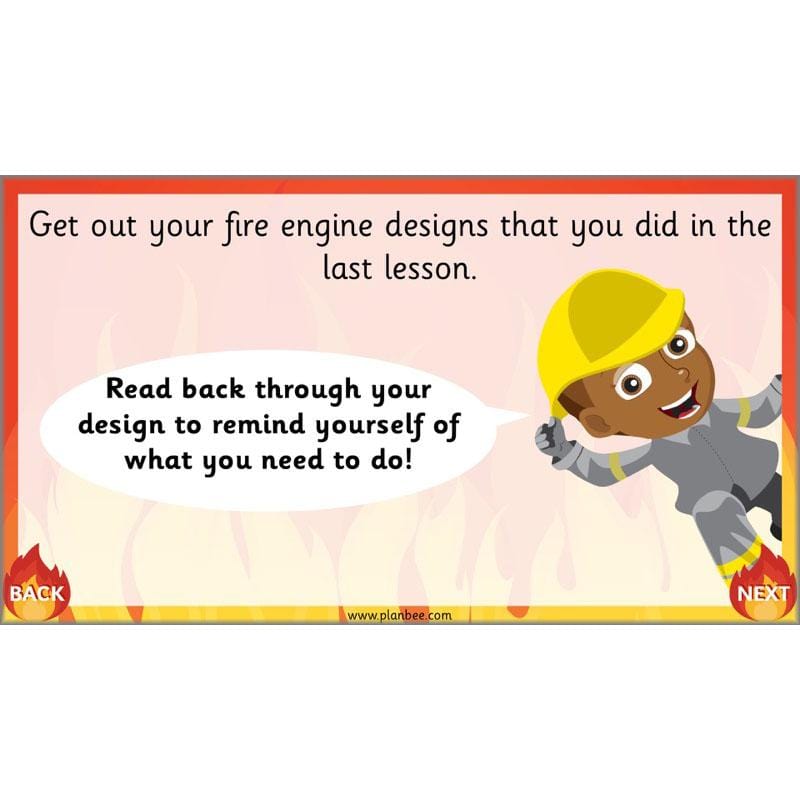 PlanBee How to Make a Fire Engine | KS1 DT lessons by PlanBee