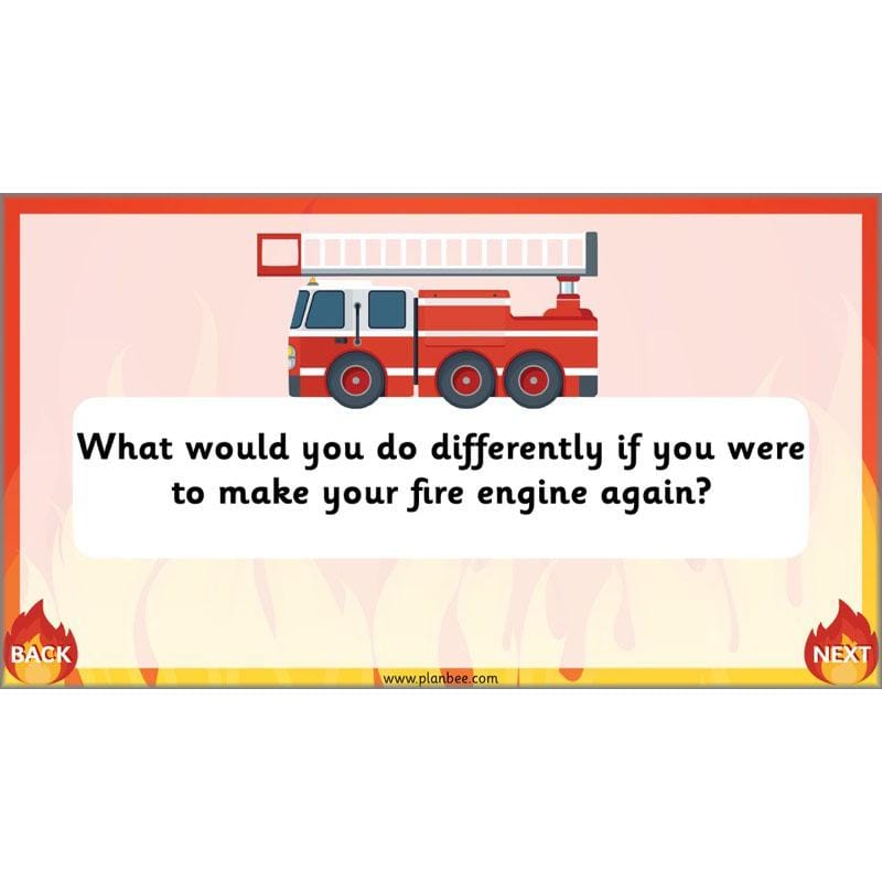 PlanBee How to Make a Fire Engine | KS1 DT lessons by PlanBee