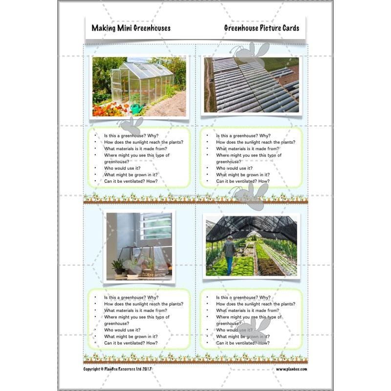 PlanBee Making Mini Greenhouses: complete DT scheme of work for KS2