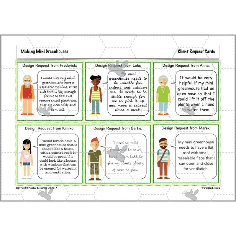 PlanBee Making Mini Greenhouses: complete DT scheme of work for KS2