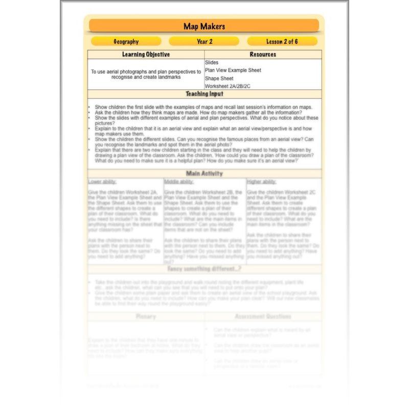 PlanBee Map Makers | Maps KS1 Year 2 Geography | PlanBee