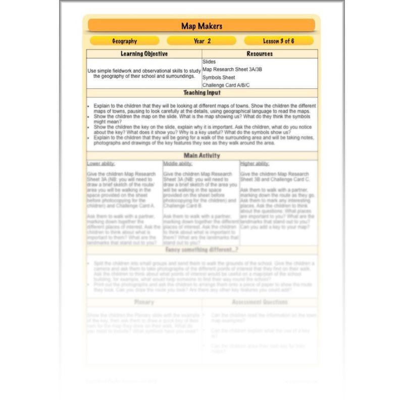 PlanBee Map Makers | Maps KS1 Year 2 Geography | PlanBee