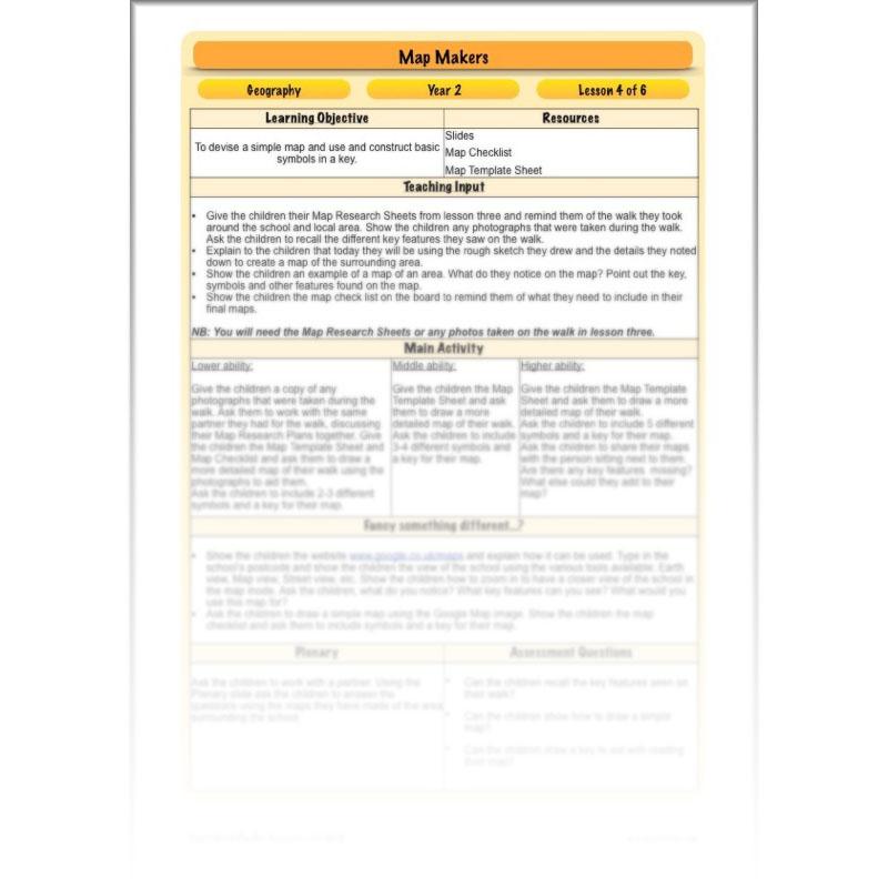PlanBee Map Makers | Maps KS1 Year 2 Geography | PlanBee