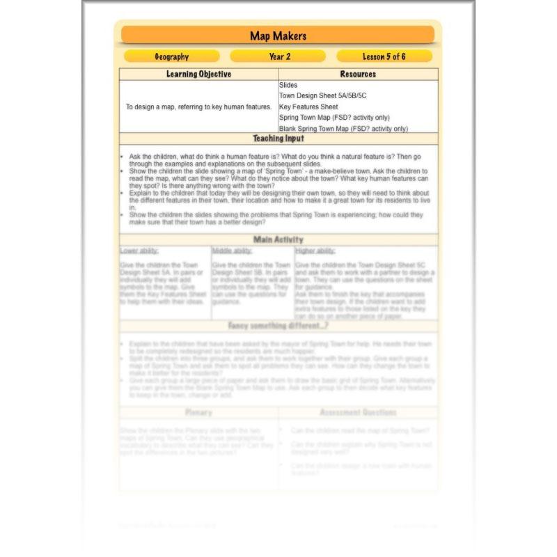 PlanBee Map Makers | Maps KS1 Year 2 Geography | PlanBee