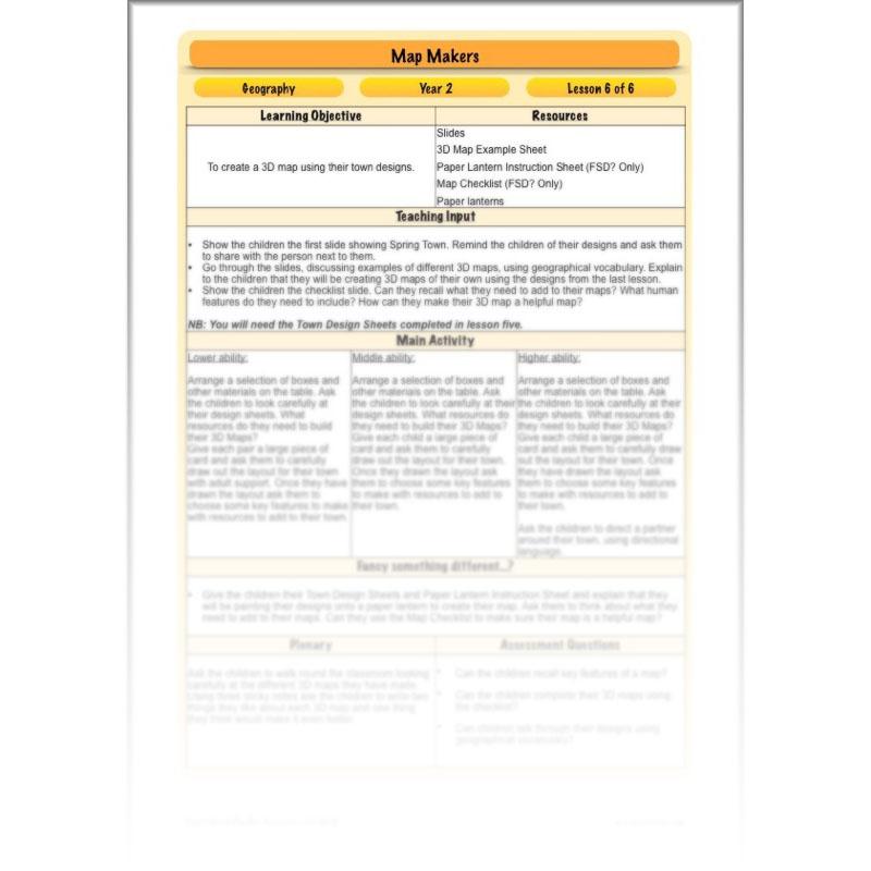 PlanBee Map Makers | Maps KS1 Year 2 Geography | PlanBee