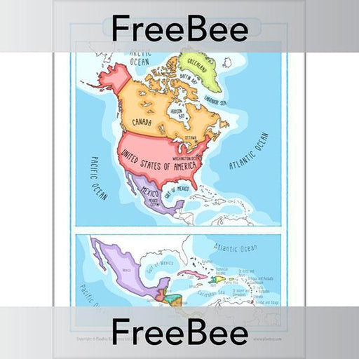 Atlantic Ocean Map For Kids