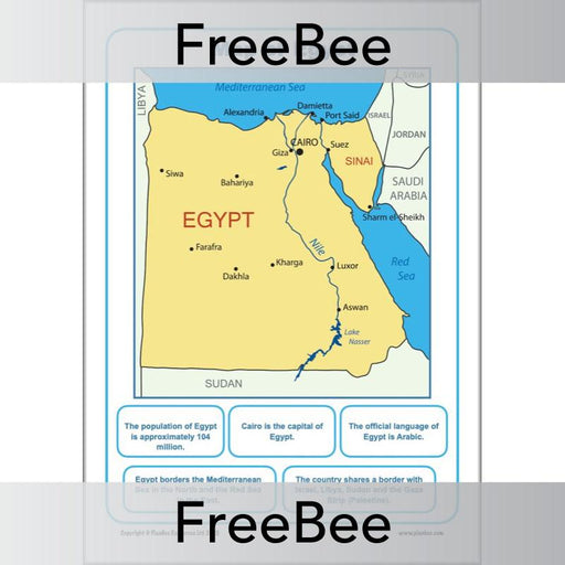 PlanBee FREE Map of Egypt KS2 | Primary History Resource