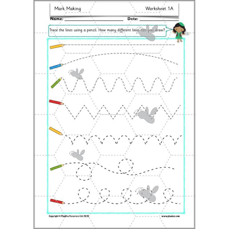 PlanBee Mark Making Ideas | Year 1 art lessons by PlanBee