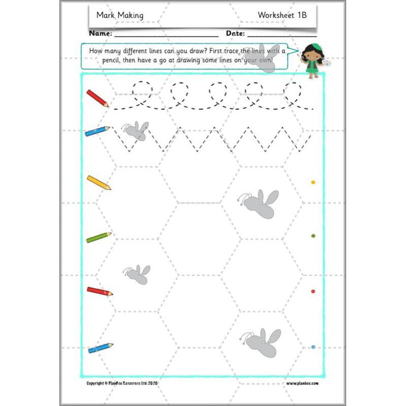 Mark Making Lesson Mark Making Ideas | Year 1 art lessons by PlanBee
