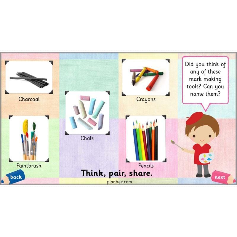 PlanBee Mark Making Ideas | Year 1 art lessons by PlanBee