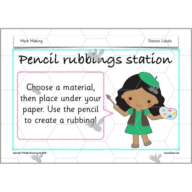 PlanBee Mark Making Ideas | Year 1 art lessons by PlanBee