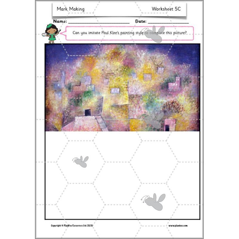 PlanBee Mark Making Ideas | Year 1 art lessons by PlanBee