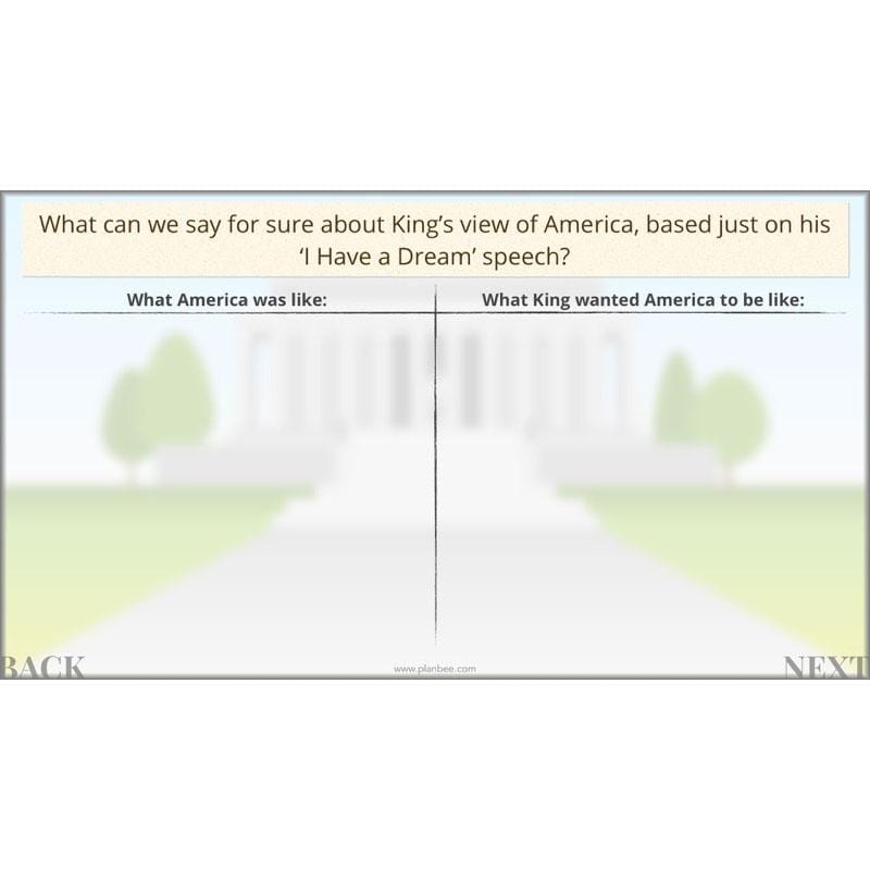 PlanBee Martin Luther King KS2 Year 5/6 Lesson by PlanBee