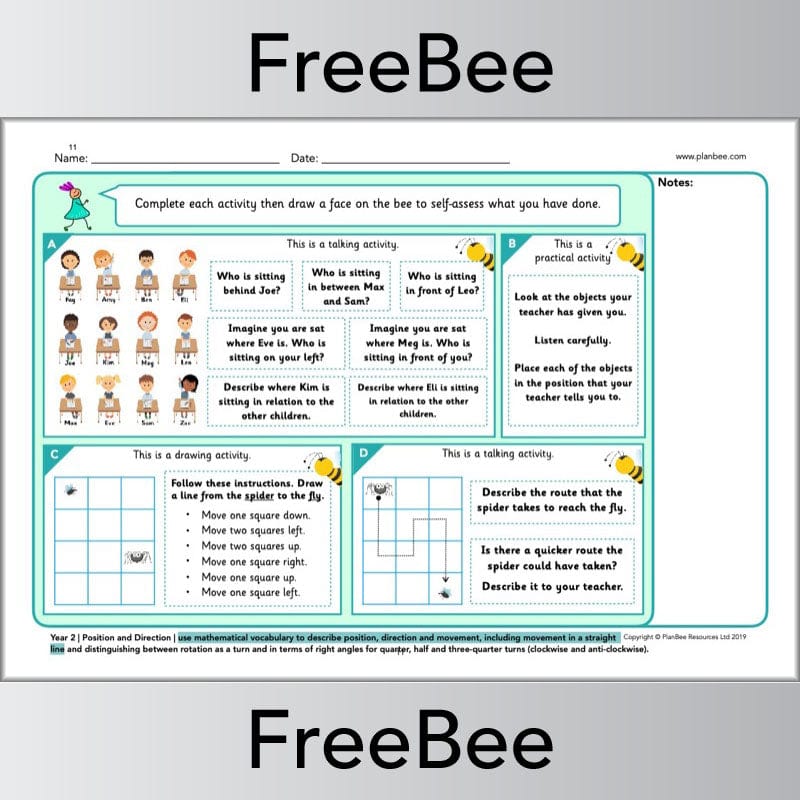PlanBee FREE Maths Assessment Taster Pack Year 1-6 by PlanBee