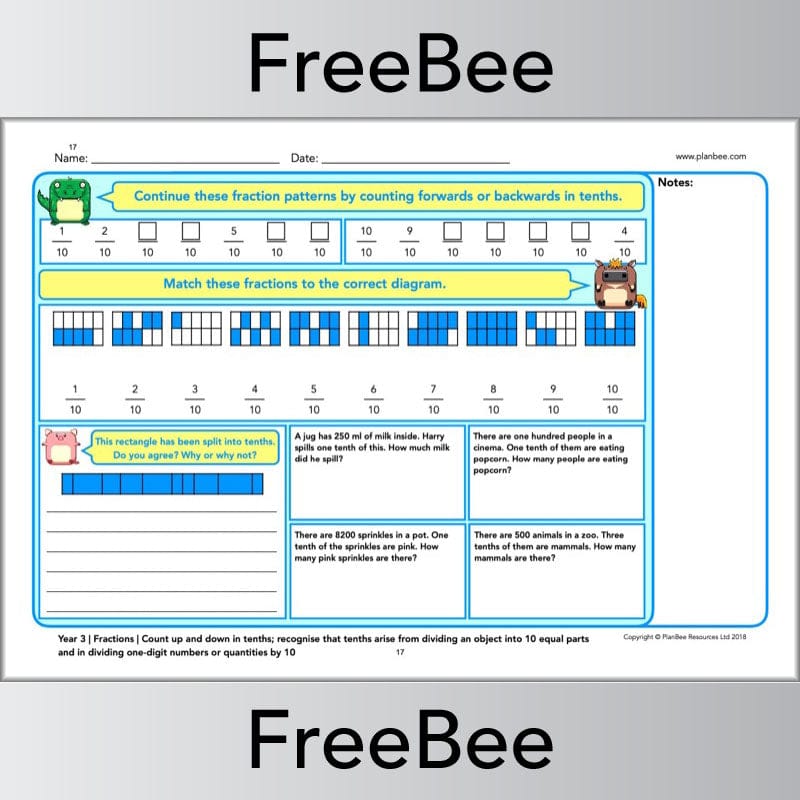 PlanBee FREE Maths Assessment Taster Pack Year 1-6 by PlanBee