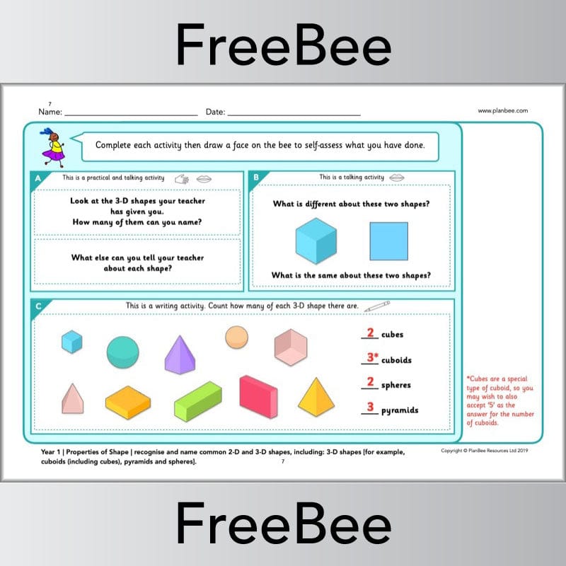PlanBee FREE Maths Assessment Taster Pack Year 1-6 by PlanBee