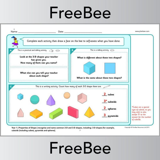 PlanBee FREE Maths Assessment Taster Pack Year 1-6 by PlanBee