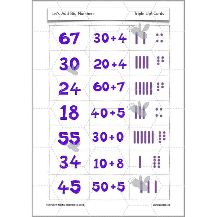 Let's Add Big Numbers: Year 2 Maths scheme of work KS1 — PlanBee