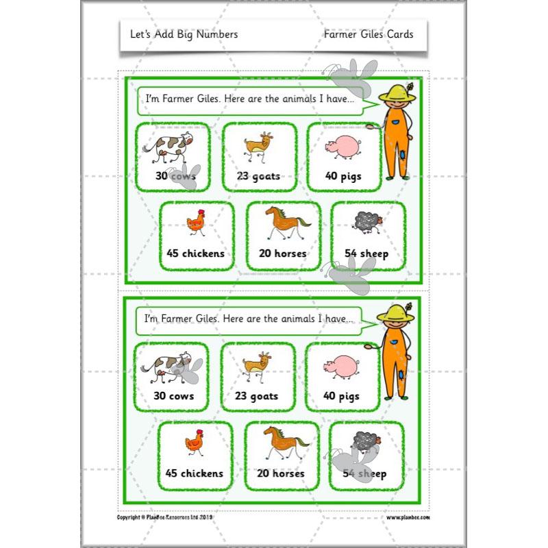 PlanBee Let's Add Big Numbers: Year 2 Maths scheme of work KS1