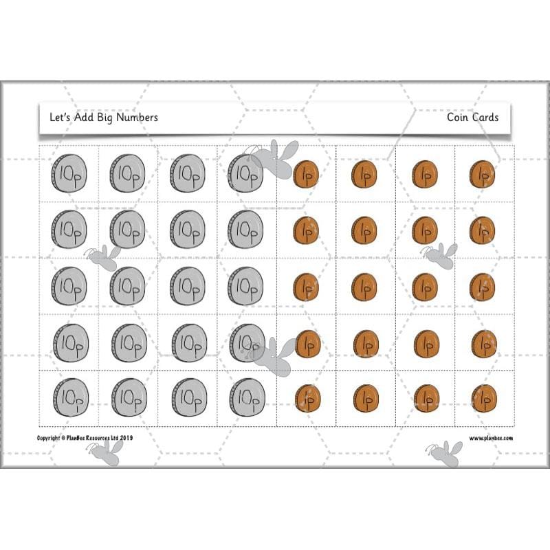 PlanBee Let's Add Big Numbers: Year 2 Maths scheme of work KS1