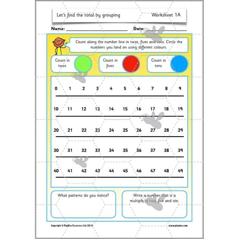 PlanBee Let’s find the total by grouping | Year 1 | Multiplication & Division