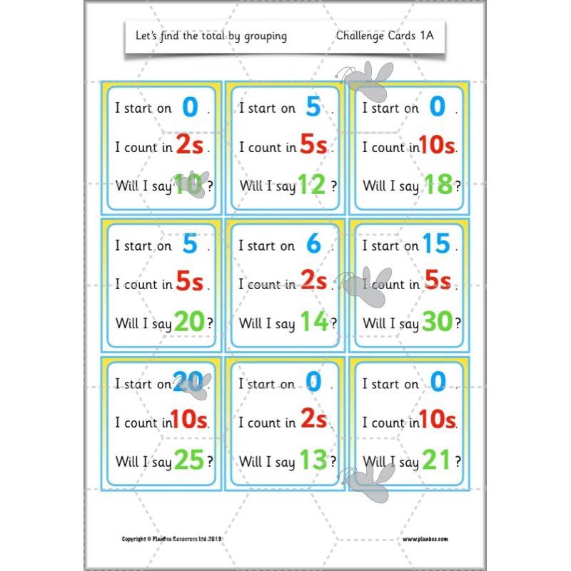 PlanBee Let’s find the total by grouping | Year 1 | Multiplication & Division