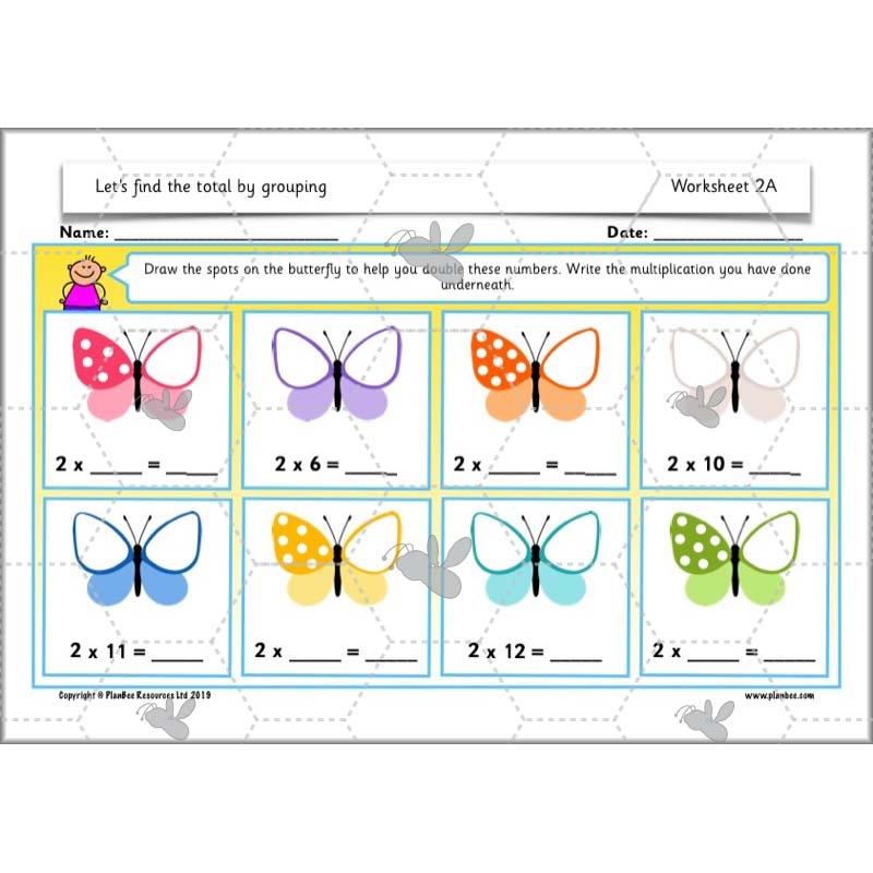 PlanBee Let’s find the total by grouping | Year 1 | Multiplication & Division