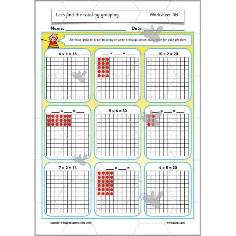 PlanBee Let’s find the total by grouping | Year 1 | Multiplication & Division