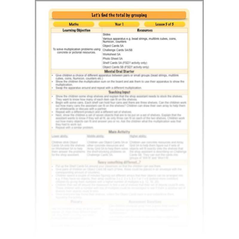 PlanBee Let’s find the total by grouping | Year 1 | Multiplication & Division