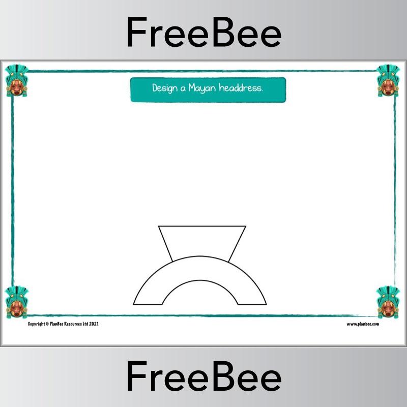 PlanBee FREE Mayan Headdress Design Sheet by PlanBee