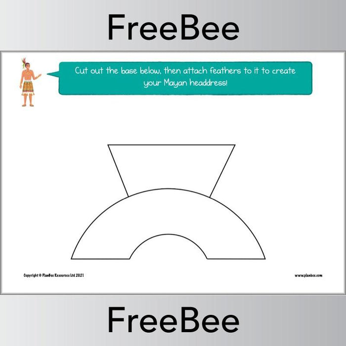 PlanBee FREE Mayan Headdress Design Sheet by PlanBee