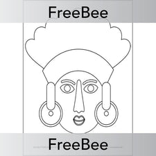 FREE Downloadable Easy Mayan Masks Template by PlanBee
