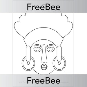 FREE Downloadable Easy Mayan Masks Template by PlanBee