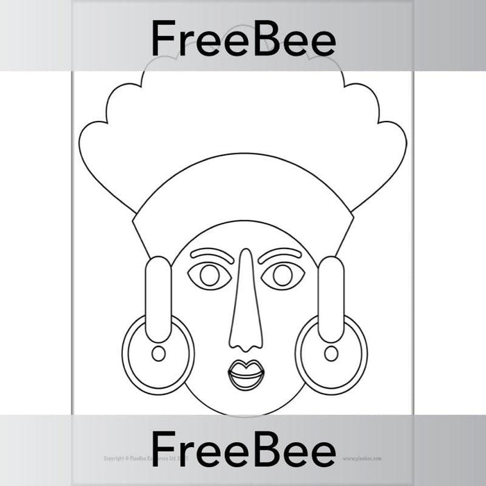 FREE Downloadable Mayan Masks Template by PlanBee
