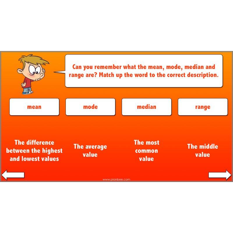 PlanBee Mean Median and Mode Year 6 Maths by PlanBee