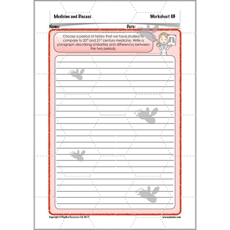 PlanBee Medicine Through Time Resources | History Disease Lessons