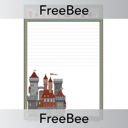 PlanBee Medieval Castle Writing Frame | PlanBee FreeBees