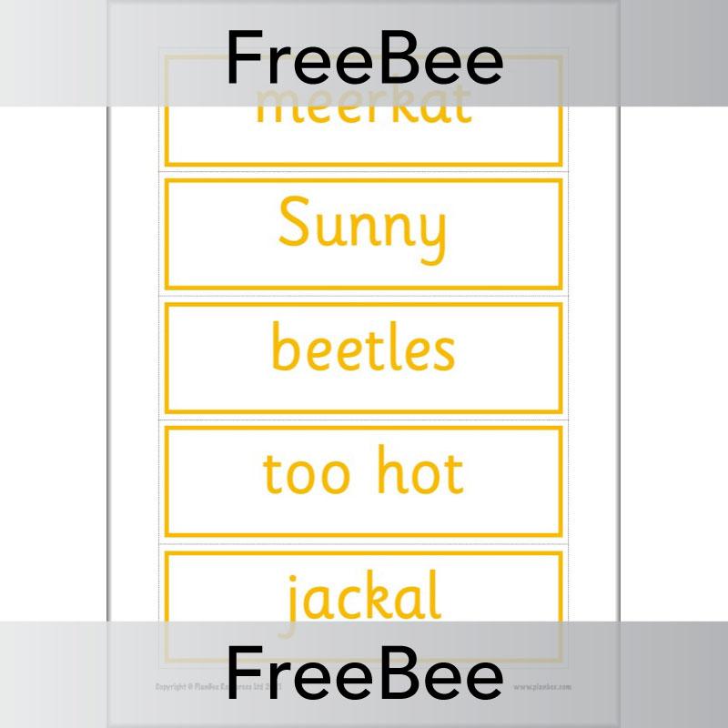 PlanBee Free Meerkat Mail Display Pack by PlanBee