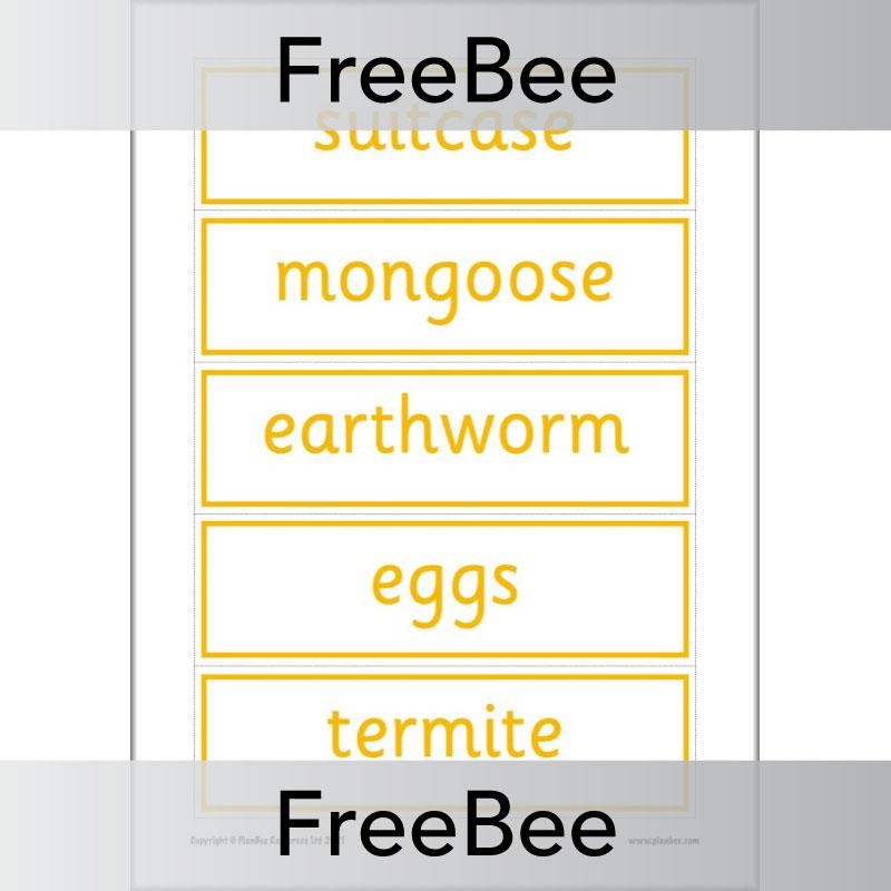 PlanBee Free Meerkat Mail Display Pack by PlanBee